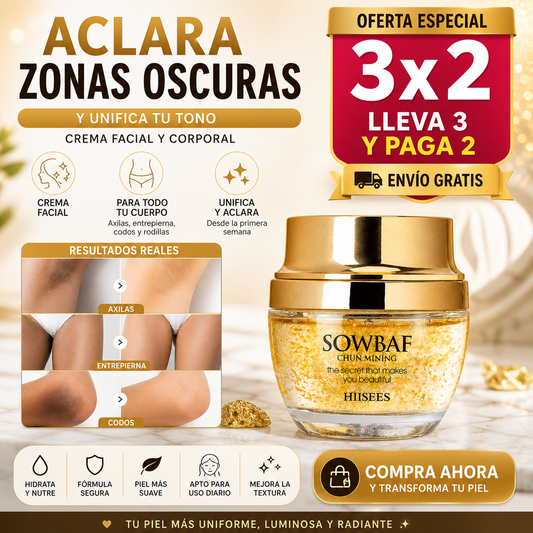 OFERTA Crema Blanqueadora Facial 24K Gold Premium